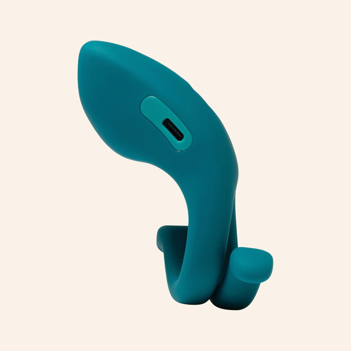 Dame Hug ring showing the adjustable bendable arms that fit around the base of the penis