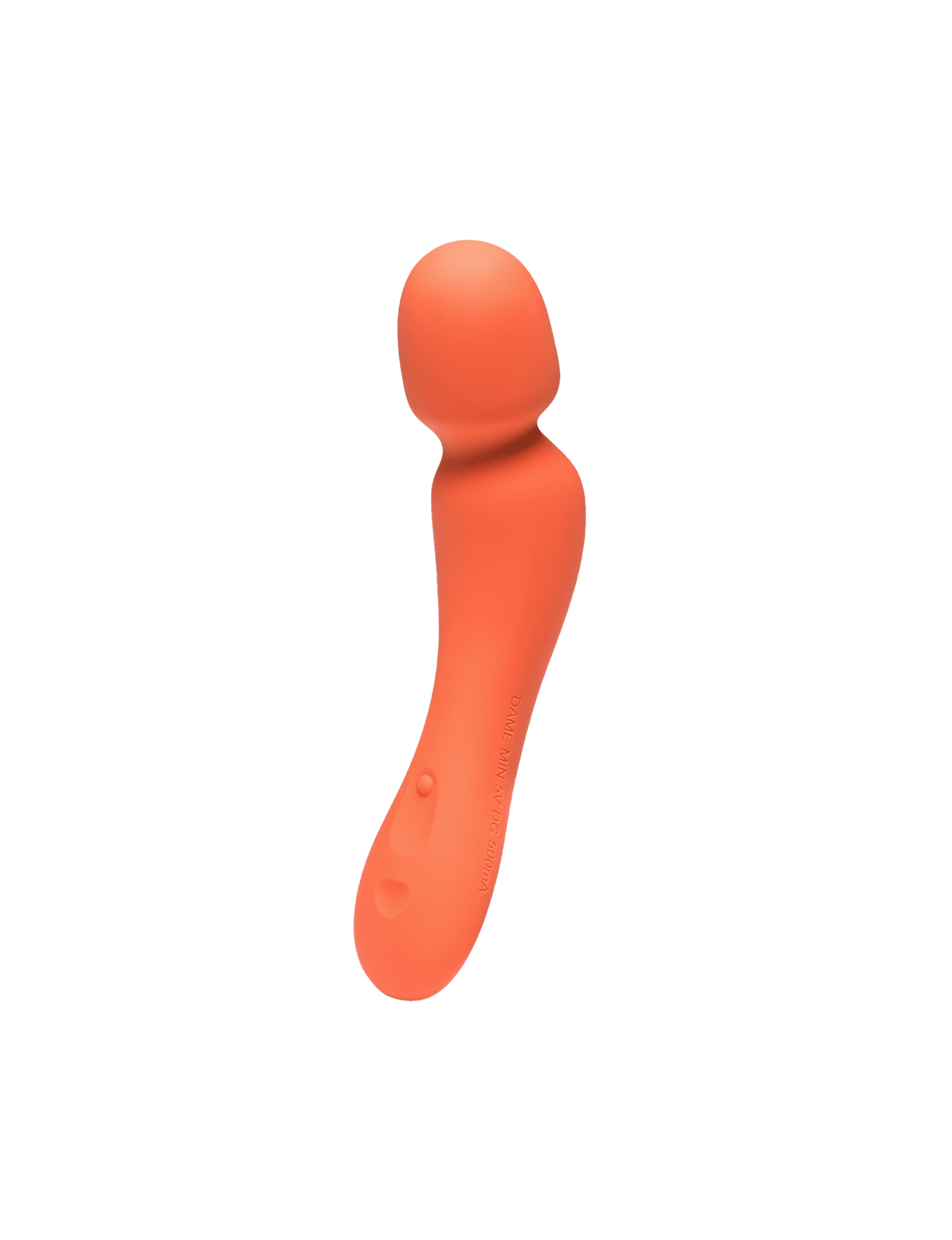 Dame Min Mini Wand Vibrator - Papaya (transparent)