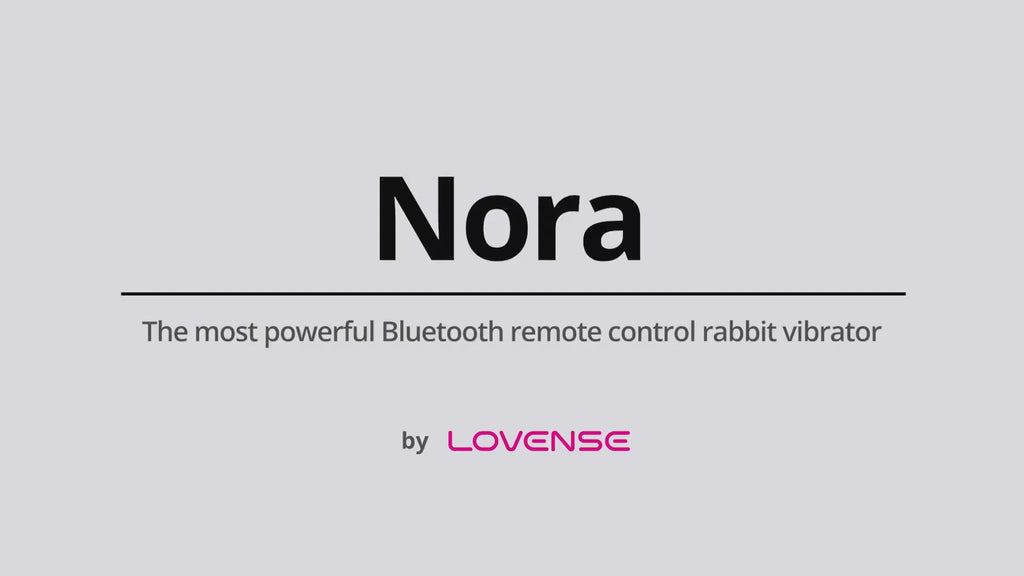 Lovense Nora app-controlled rotating rabbit vibrator product video