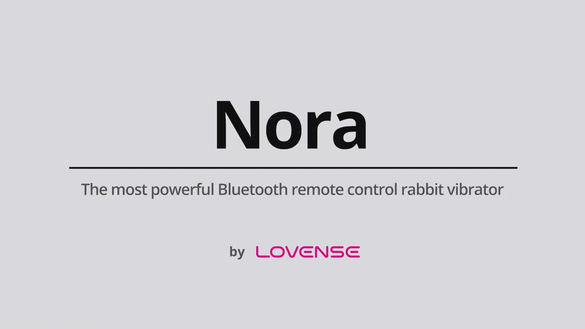 Lovense Nora app-controlled rotating rabbit vibrator product video