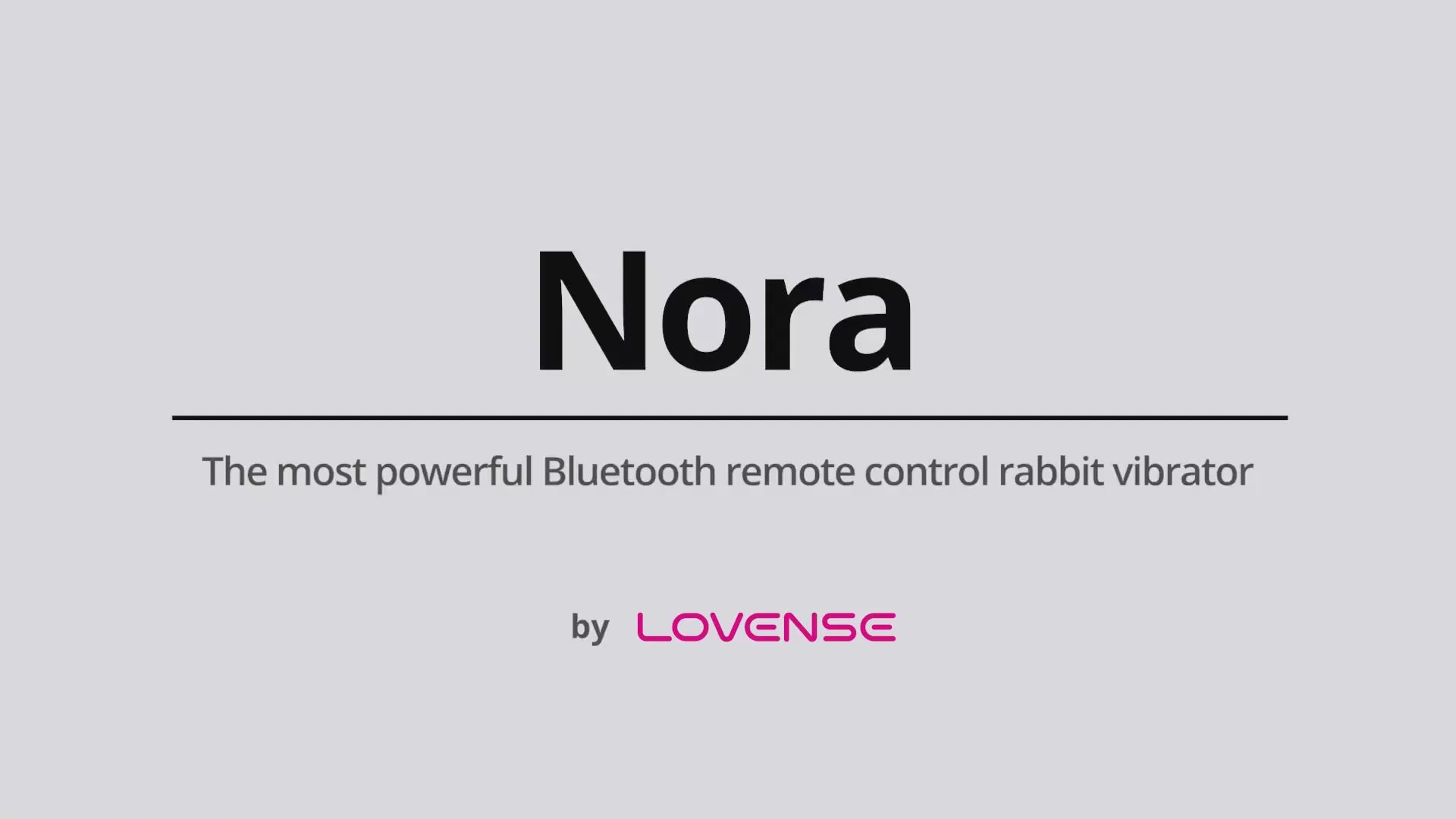 Lovense Nora app-controlled rotating rabbit vibrator product video