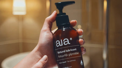 bathroom intimate wellness products including lubricant