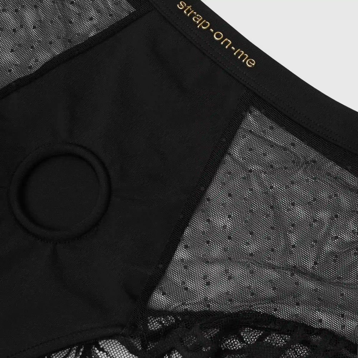 Strap On Me Divine Lingerie Harness, O-ring close-up