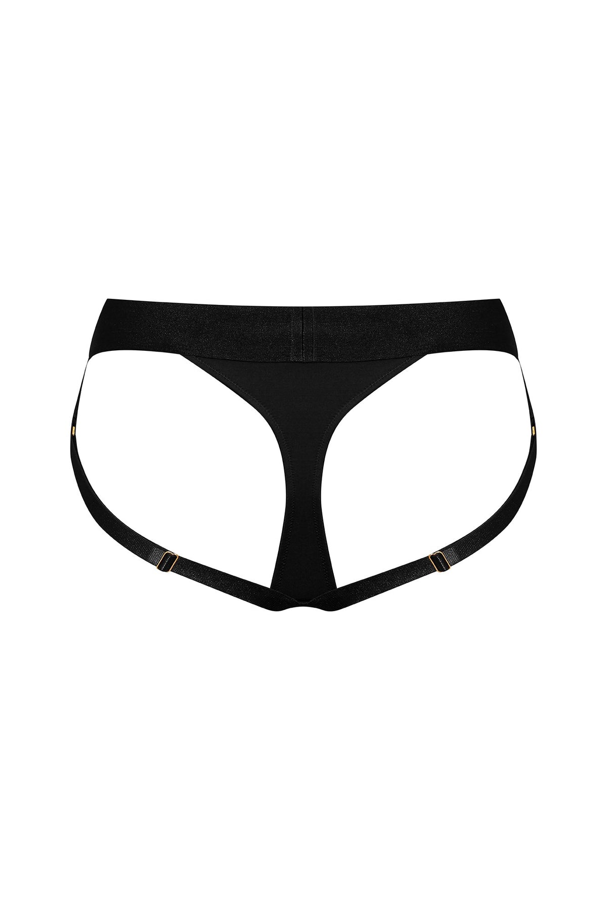 Strap On Me Heroine Lingerie Harness in Black, back view