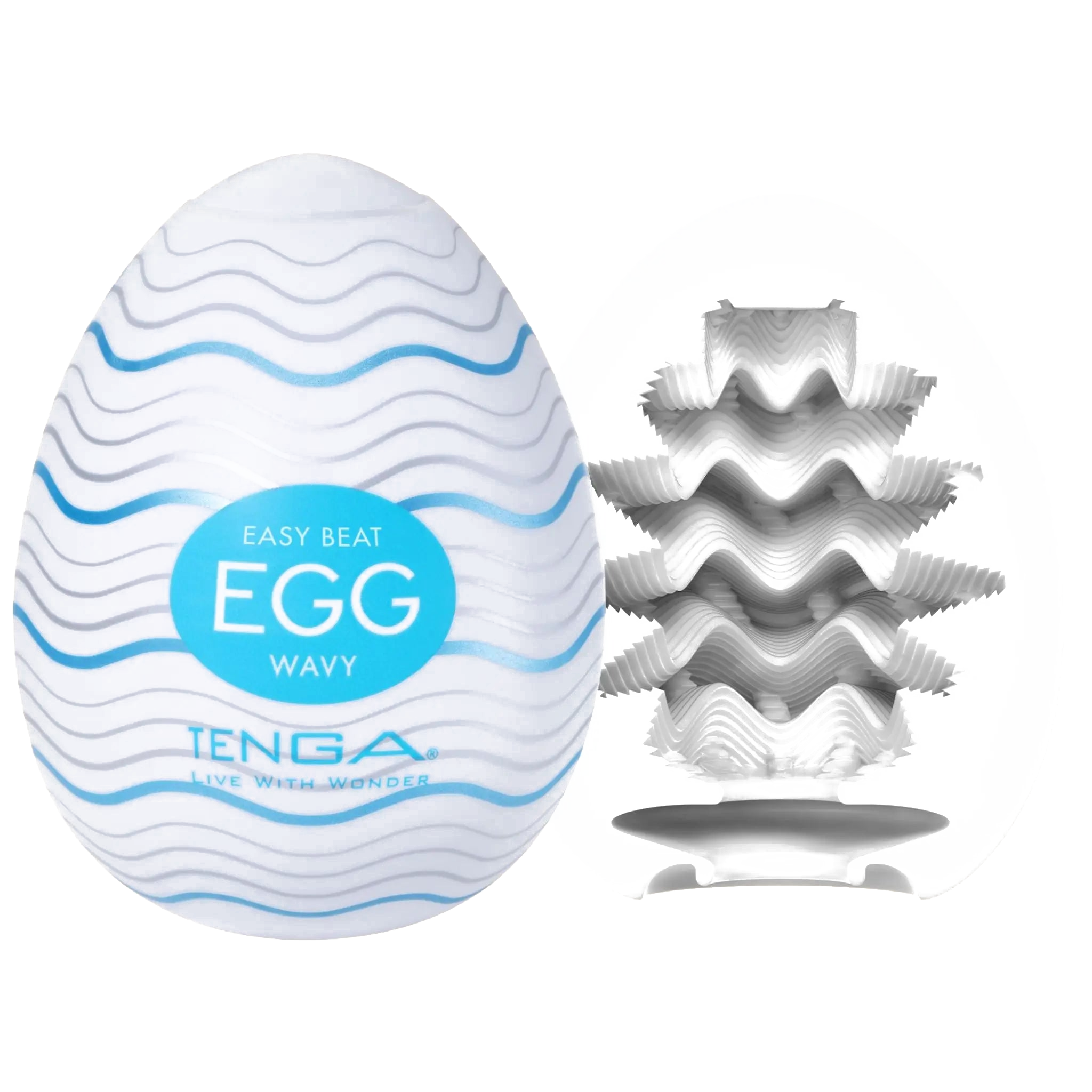 TENGA Egg Wavy, transparent background