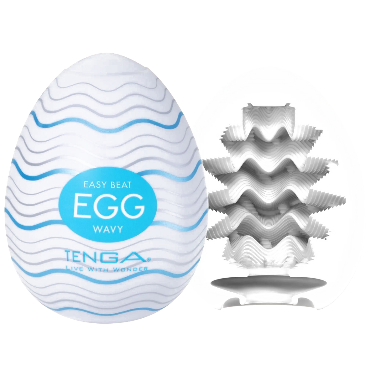 TENGA Egg Wavy, transparent background
