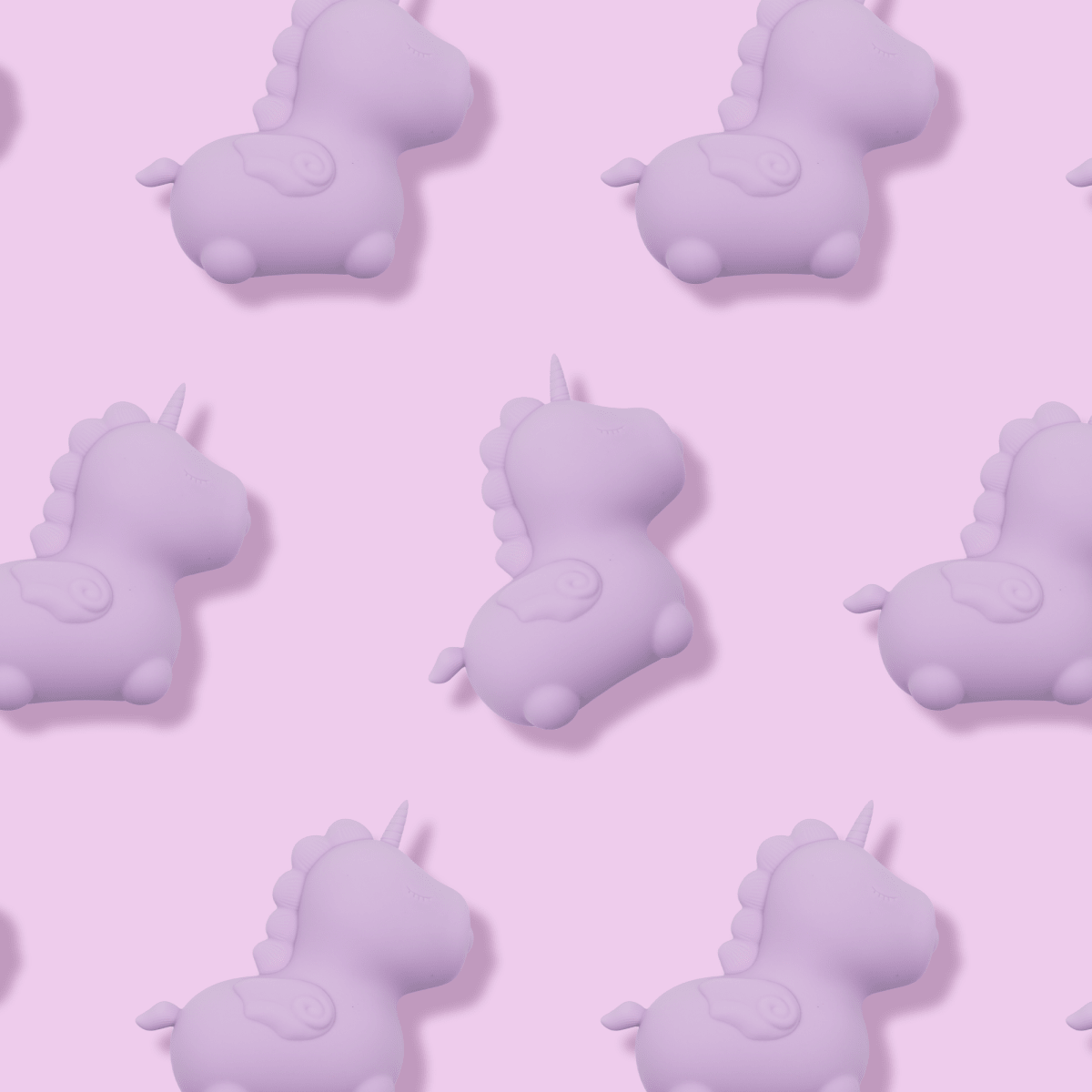 A row of Unihorn Karma Lilac vibrators