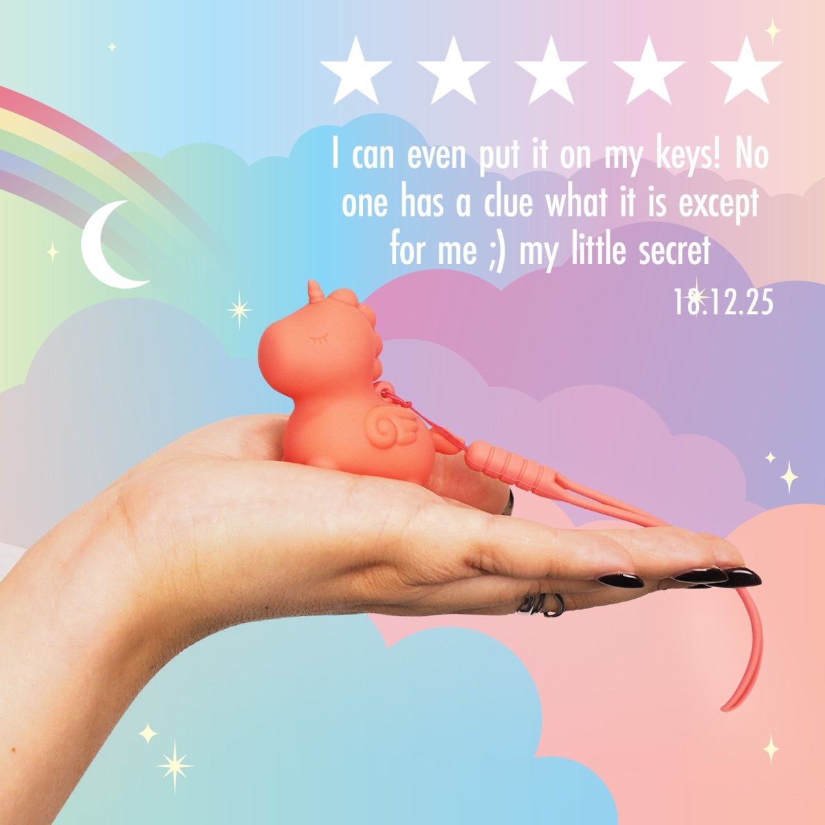 Unihorn Mini Peachy Pony clitoral vibrator